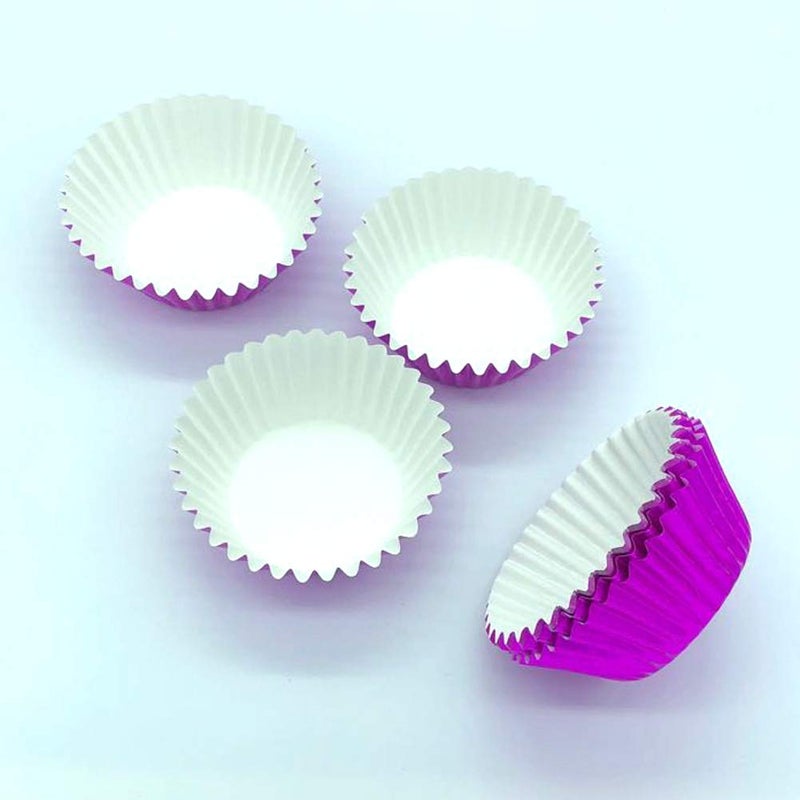 Huaswan Hot Pink Foil Cupcake Liners Standard Paper Baking Cups for Birthday, Party and More, 120-Count - Image 3